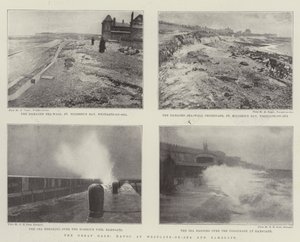 The Great Gale, Havoc at Westgate-on-Sea and Ramsgate by English Photographer