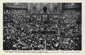 The Great Revival Meeting, Royal Albert Hall, London by English Photographer