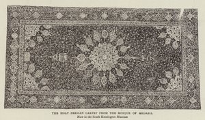The Holy Persian Carpet from the Mosque of Ardabil by English Photographer
