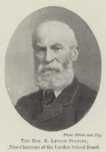 The Honourable E Lyulph Stanley, Vice-Chairman of the London School Board by English Photographer