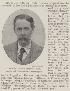 The Honourable Michael Herbert, CB, New British Ambassador at Washington