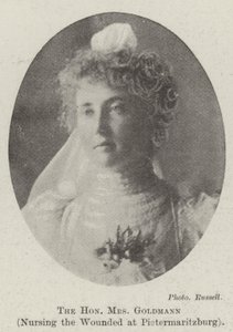 The Honourable Mrs Goldmann, nursing the Wounded at Pietermaritzburg by English Photographer