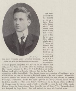 The Honourable William John Lydston Poulett, Eldest son of the late Earl Poulett