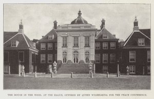 The House in the Wood, at the Hague, offered by Queen Wilhelmina for the Peace Conference by English Photographer