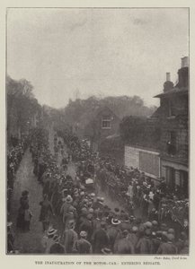 The Inauguration of the Motor-Car, entering Reigate