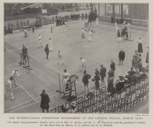 The International Badminton Tournament at the Crystal Palace, 19-20 March by English Photographer