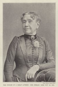 The Jubilee of a Great Actress, Mrs Keeley, Born 22 November 1805