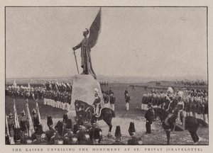 The Kaiser unveiling the Monument at St Privat, Gravelotte by English Photographer