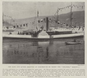The King and Queen arriving at Dartmouth on Board the Dolphin, 7 March