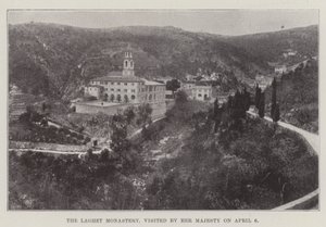 The Laghet Monastery, visited by Her Majesty on 6 April