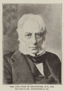 The Late Duke of Devonshire, KG, PC by English Photographer