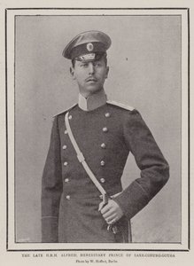The Late HRH Alfred, Hereditary Prince of Saxe-Coburg-Gotha by English Photographer