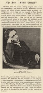 The Late Lewis Carroll