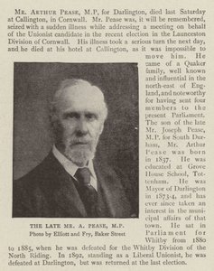 The Late Mr A Pease, MP by English Photographer