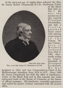 The Late Sir James R Drummond by English Photographer