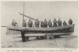The Life-Boat Beauchamp, wrecked at Caister on 14 November