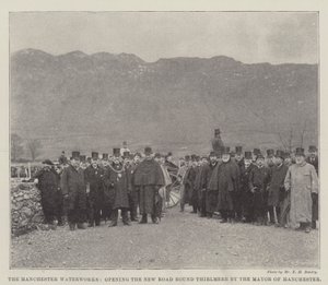 The Manchester Waterworks, Opening the New Road Round Thirlmere by the Mayor of Manchester by English Photographer