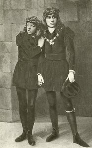 The Misses Isa Bowman and Bessie Hatton as the young princes in Richard III by English Photographer