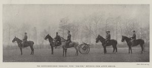 The Montgomeryshire Yeomanry, with Pom-Pom, returned from Active Service