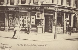 The Muchmore Art Co Ltd, 92 und 93, Great Russell Street, London, W C by English Photographer