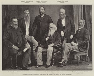 The National Australasian Convention at Sydney, a Group of Prime Ministers by English Photographer