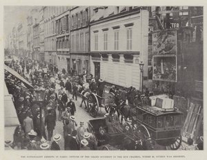 The Nationalist Arrests in Paris, Offices of the Grand Occident in the Rue Chabrol, Where M Guerin Was Besieged