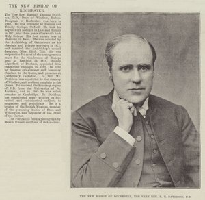 The New Bishop of Rochester, the Very Reverend R T Davidson, DD by English Photographer