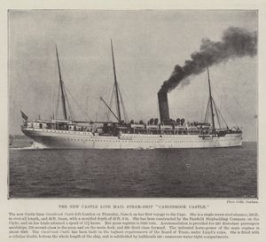 The New Castle Line Mail Steam-Ship Carisbrook Castle