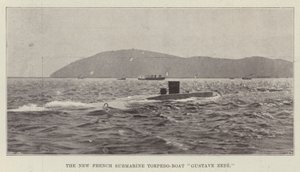 The New French Submarine Torpedo-Boat Gustave Zede by English Photographer