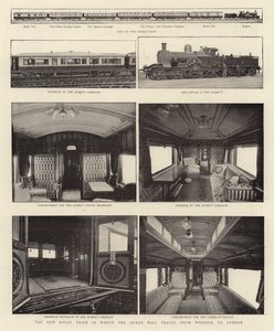 The New Royal Train in which the Queen will Travel from Windsor to London