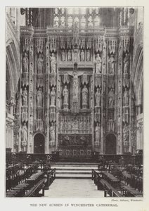 The New Screen in Winchester Cathedral by English Photographer
