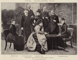 The Orleans Family Visited by Queen Isabella of Spain by English Photographer