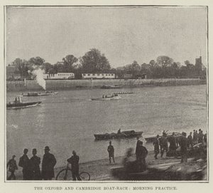 The Oxford and Cambridge Boat-Race, Morning Practice by English Photographer