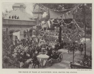 The Prince of Wales at Eastbourne, HRH Leaving the Station by English Photographer