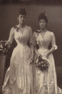 The Princesses Victoria and Maud of Wales by English Photographer