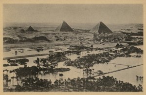 The Pyramids at Floodtime, Giza, Egypt by English Photographer