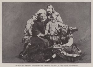The Queen and her Infant Grandchildren, the Families of the Prince of Wales and the Princess Royal