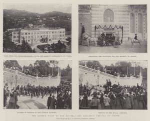 The Queens Visit to the Riviera, Her Majestys Arrival at Cimiez by English Photographer
