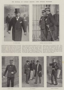 The Re-Trial of Captain Dreyfus, Some Notable Witnesses by English Photographer