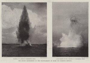 The Recent Experiments on the Practicability of Booms for Harbour Defence