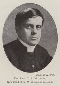 The Reverend C E Walters, New Chief of the West London Mission by English Photographer