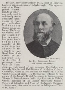 The Reverend Prebendary Barlow, New Dean of Peterborough by English Photographer