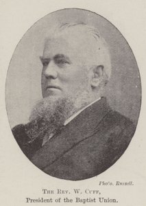 The Reverend W Cuff, President of the Baptist Union by English Photographer