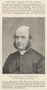 The Right Reverend J W Festing, the New Bishop of St Albans by English Photographer