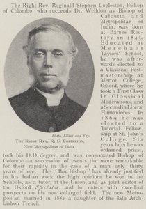 The Right Reverend R S Copleston, New Metropolitan of India by English Photographer