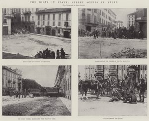 The Riots in Italy, Street Scenes in Milan