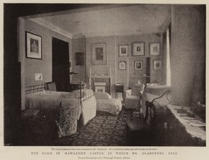 The Room in Hawarden Castle in Which Mr Gladstone Died by English Photographer