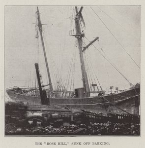 The Rose Hill, sunk off Barking by English Photographer