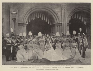 The Royal Wedding at Coburg, a Portrait Group taken after the Ceremony by English Photographer