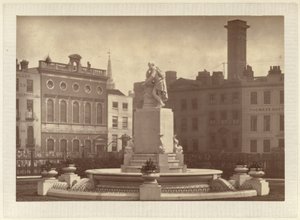 The Shakespeare fountain and statue in Leicester Square